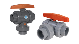 Three Way True Union Ball Valves