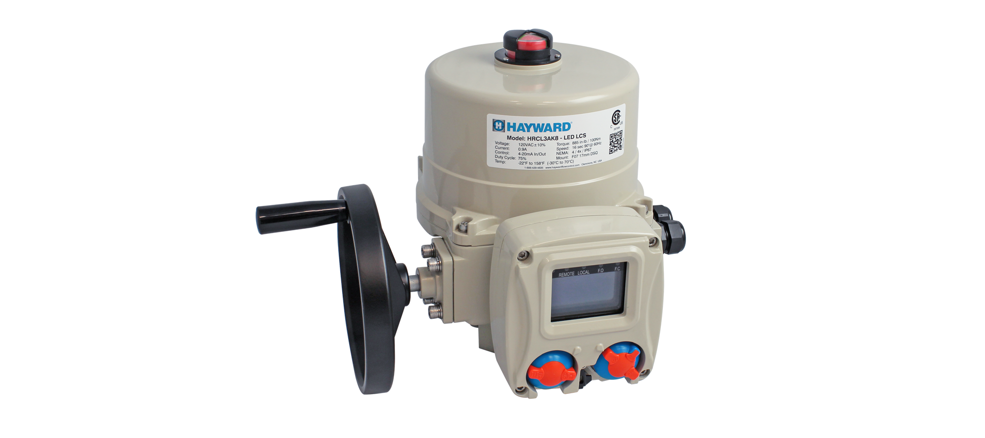 Hayward HRS Series Electric Actuators Now with Local Control Stations